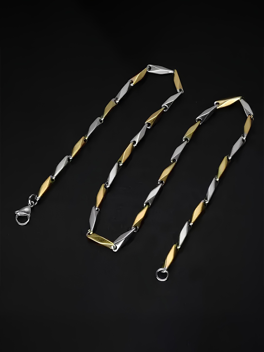 

KARISHMA KREATIONS Unisex Stainless Steel Gold-Plated Chain