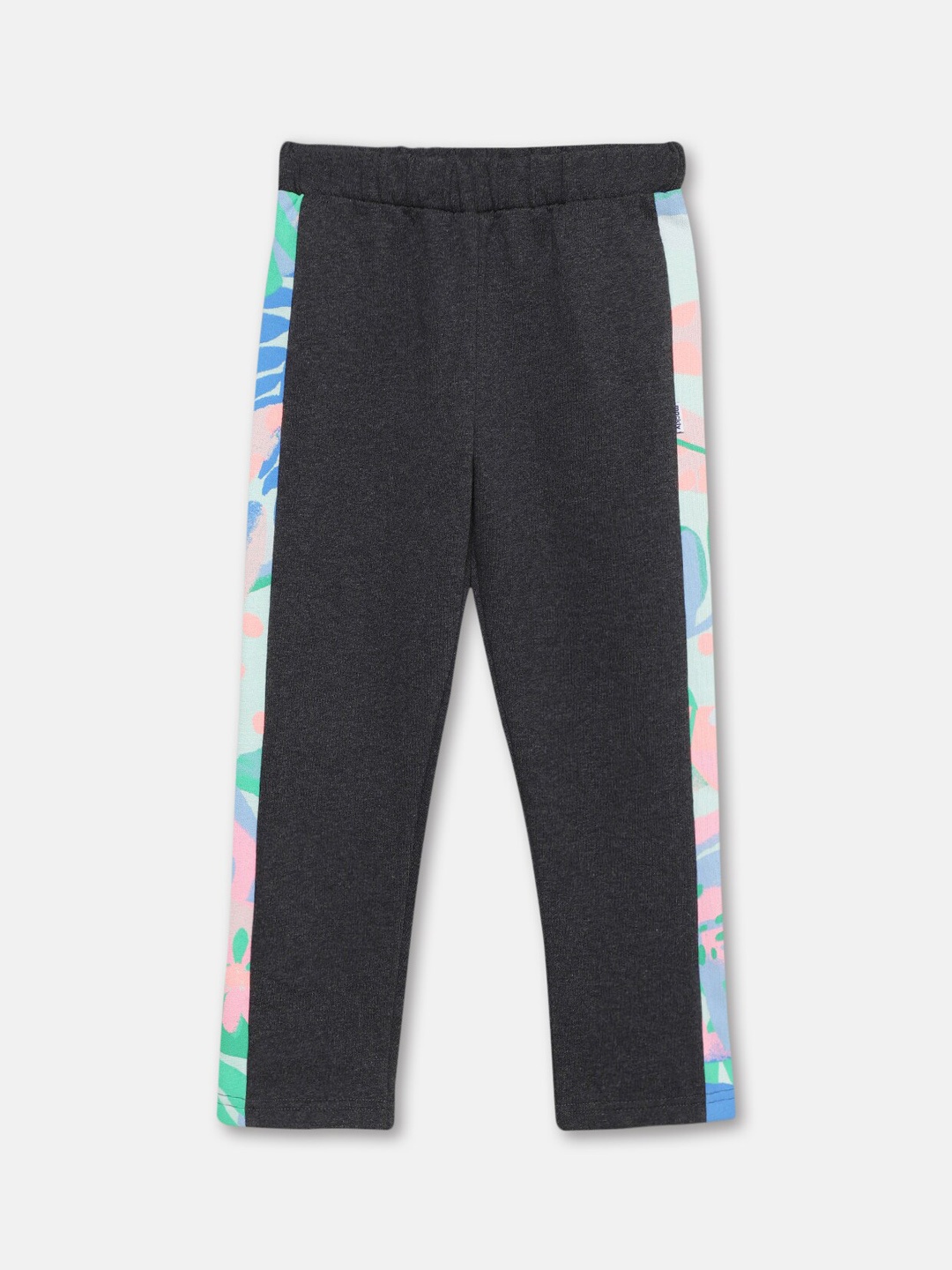 

mackly Girls Cotton Mid-Rise Track Pants, Charcoal