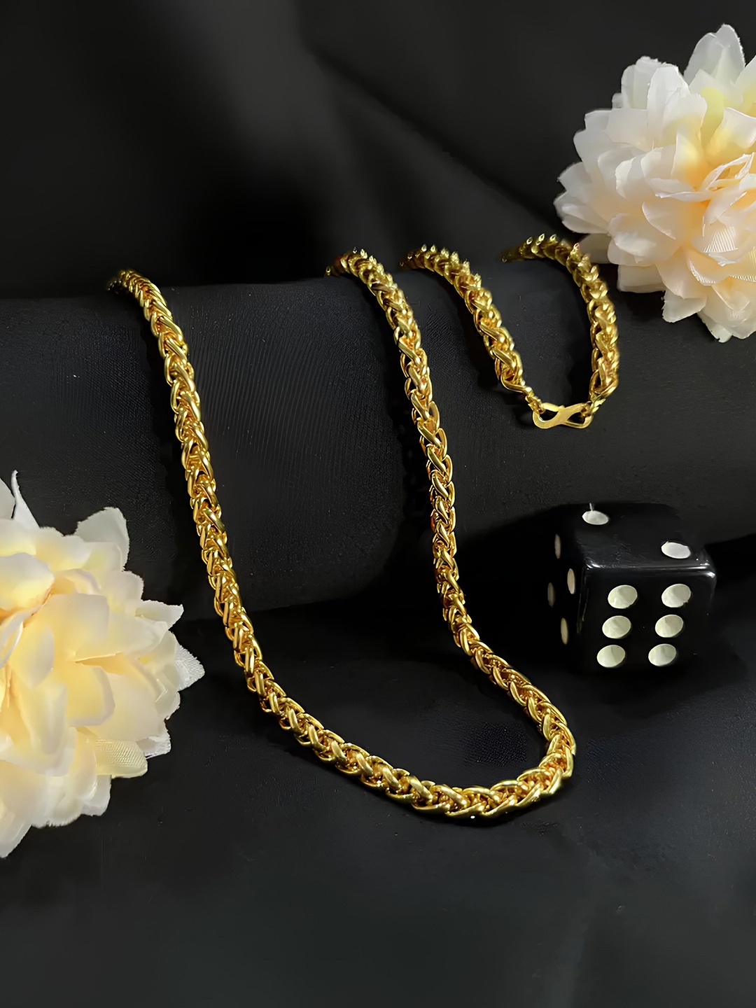 

KARISHMA KREATIONS Unisex Gold-Plated Stainless Steel Chain