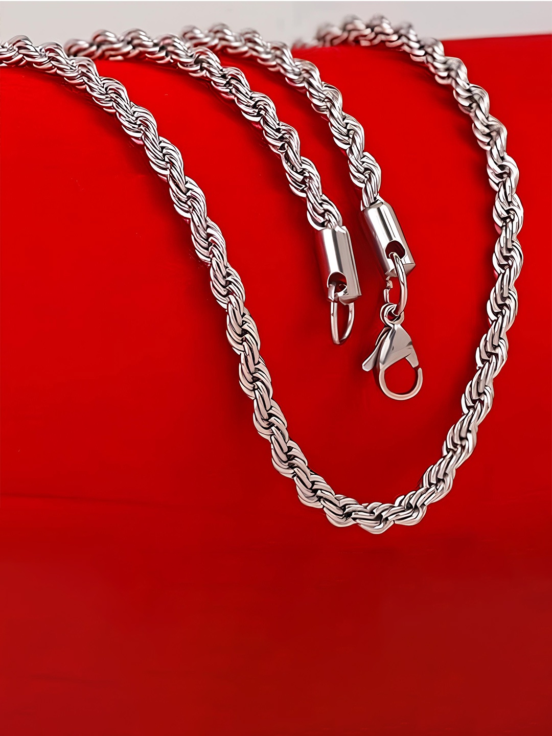 

KARISHMA KREATIONS Silver-Plated Stainless Steel Chain