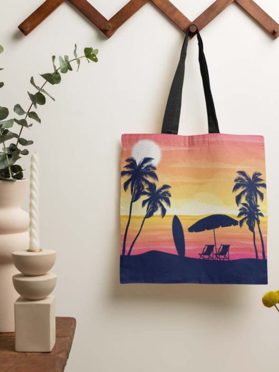 

THEYAYACAFE Graphic Printed 16 Inch Laptop Shopper Tote Bag, Pink
