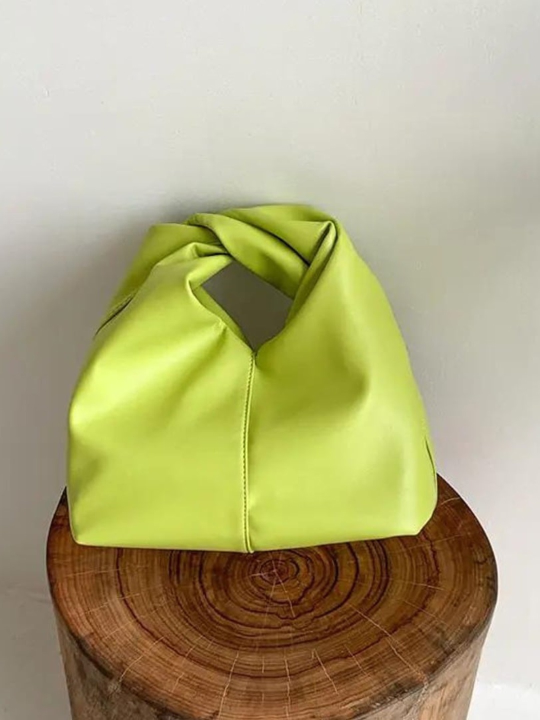 CHOKORE Shopper Hobo Bag with Bow Detail, Green