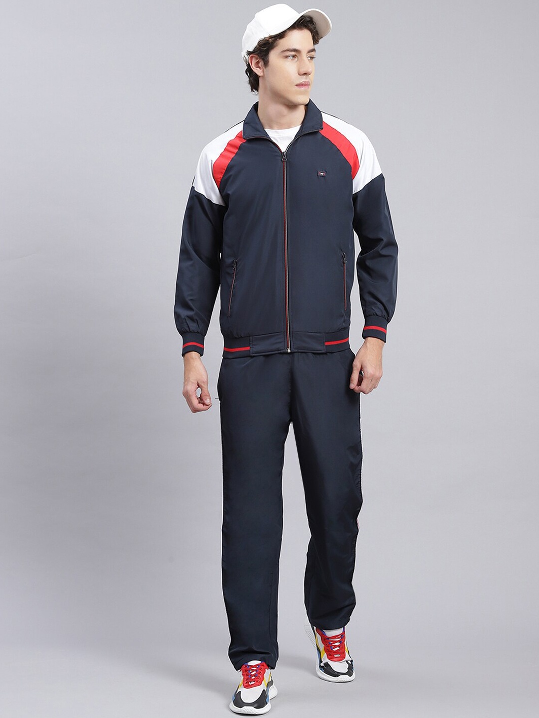 

Monte Carlo Colourblocked Tracksuits, Navy blue