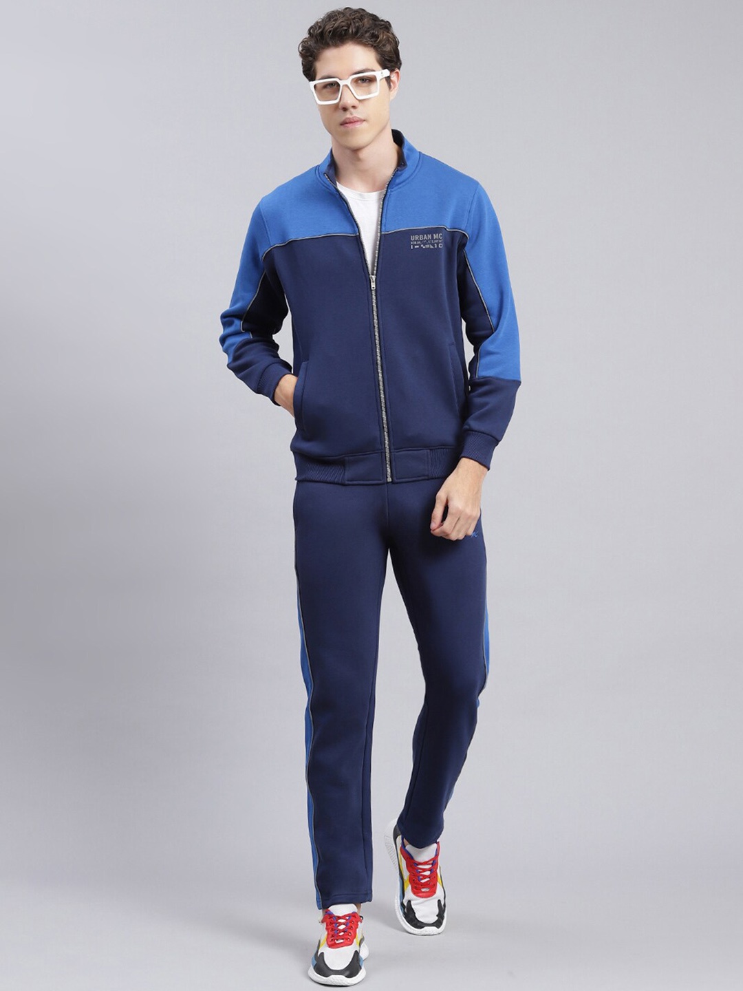 

Monte Carlo Colourblocked Tracksuits, Navy blue