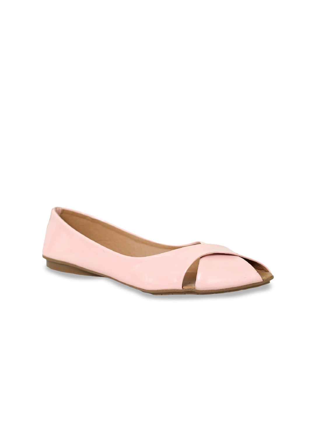 

Glitzy Galz Peep Toes Ballerinas, Pink