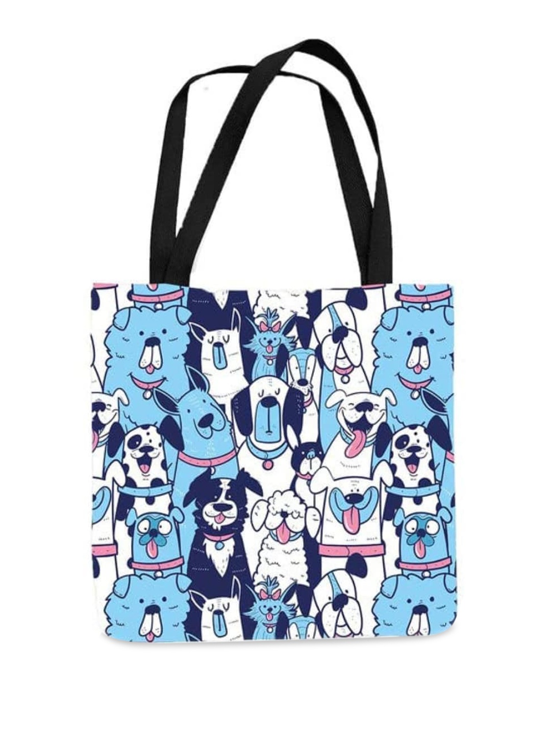 

THEYAYACAFE Graphic Printed Shopper Tote Bag, Blue