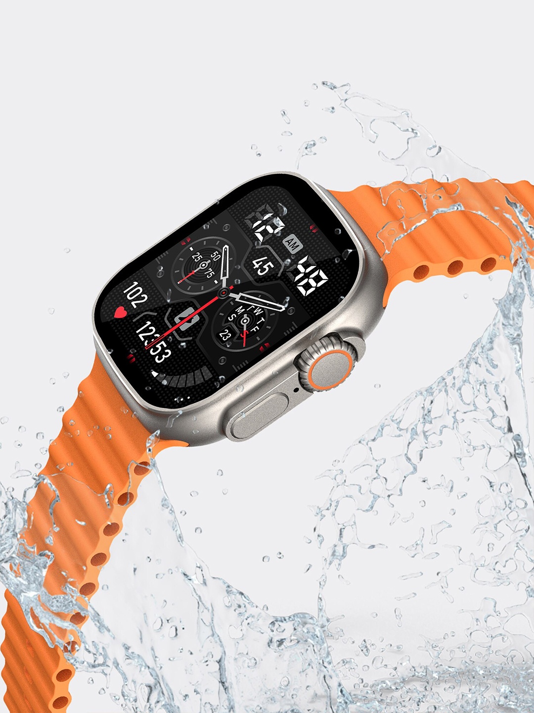 

Cellecor Textured A8 Turbo Bluetooth Calling Smart Watch, Orange