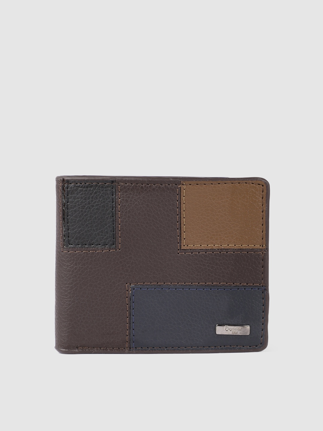 

Baggit Men Colourblocked Two Fold Wallet, Brown