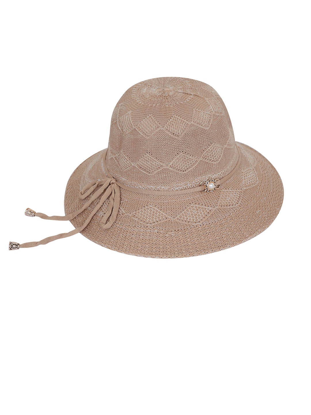 

FabSeasons Self Design Sun Hat, Brown