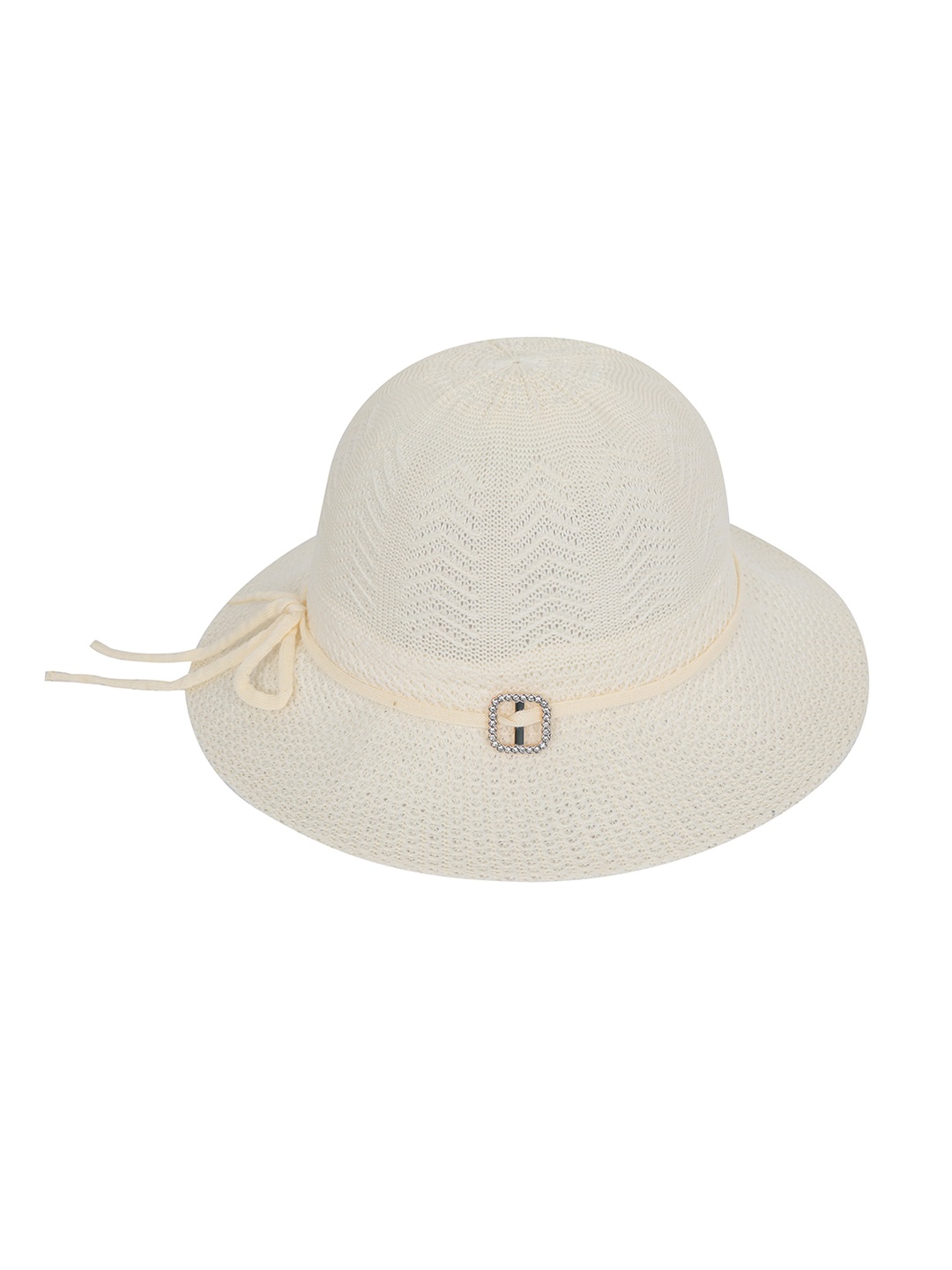 

FabSeasons Textured Sun Hat, Cream