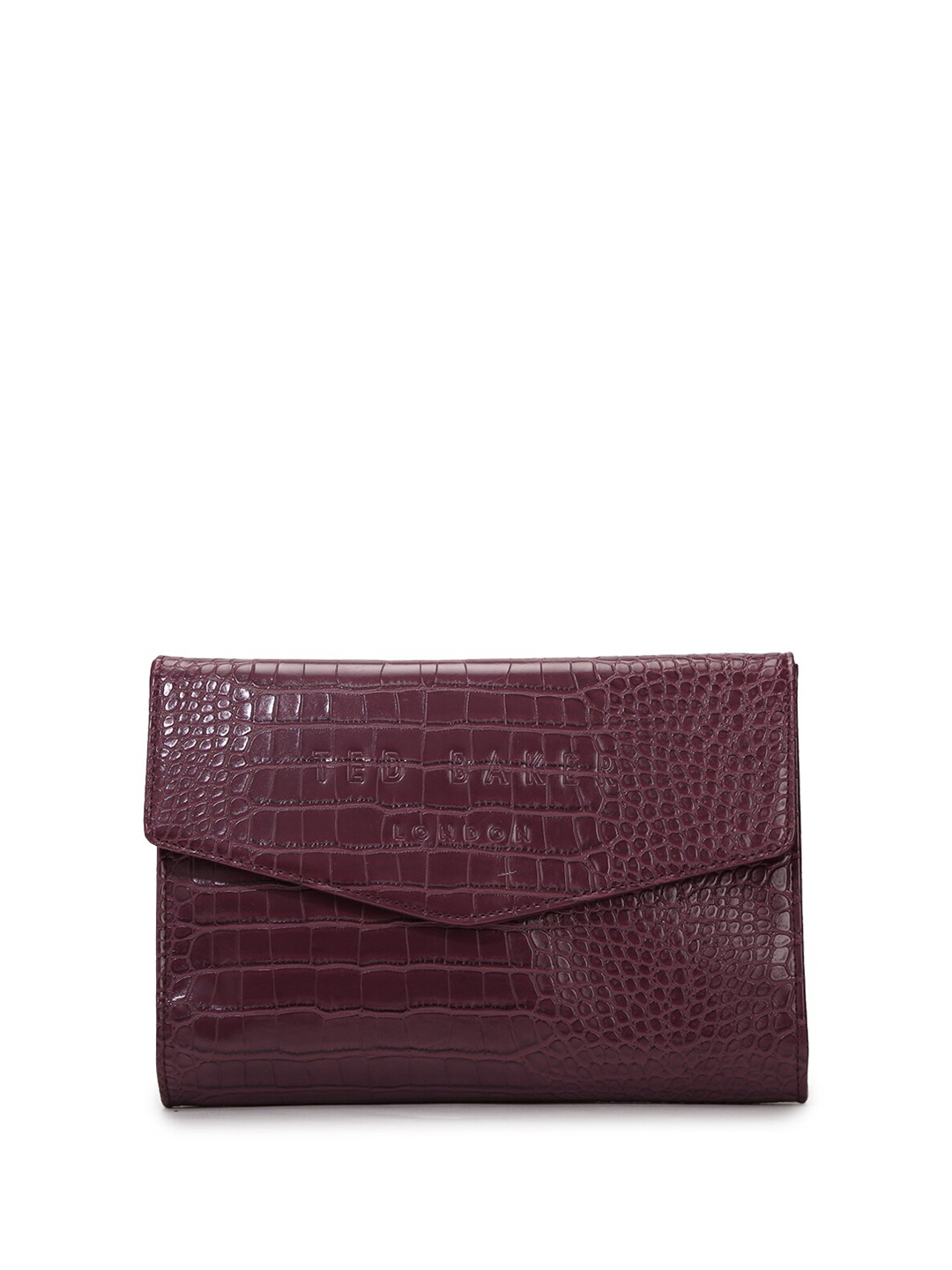 

Ted Baker Women Animal Textured Envelope Wallet, Purple