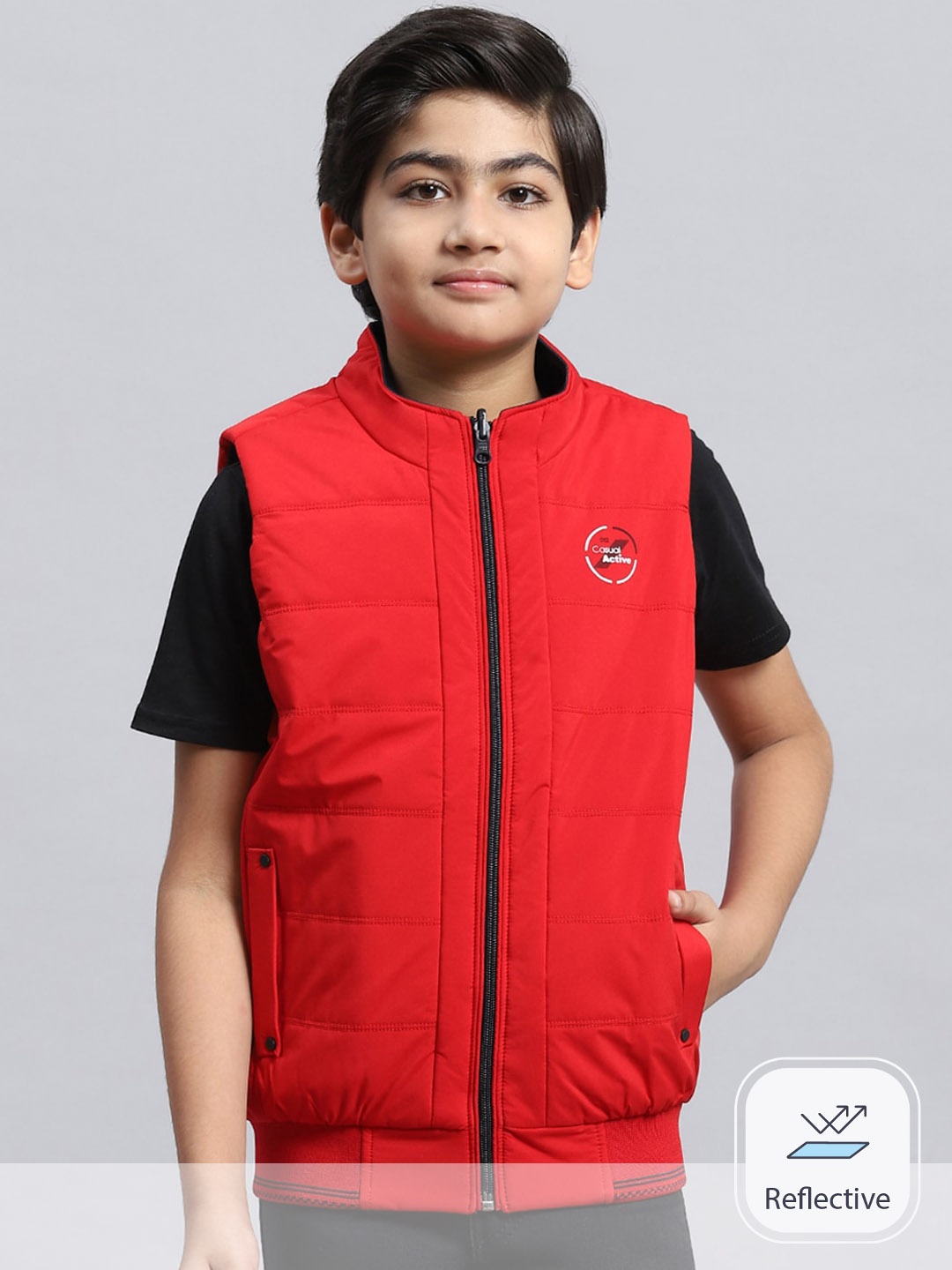 

Monte Carlo Boys Reversible Puffer Jacket, Red