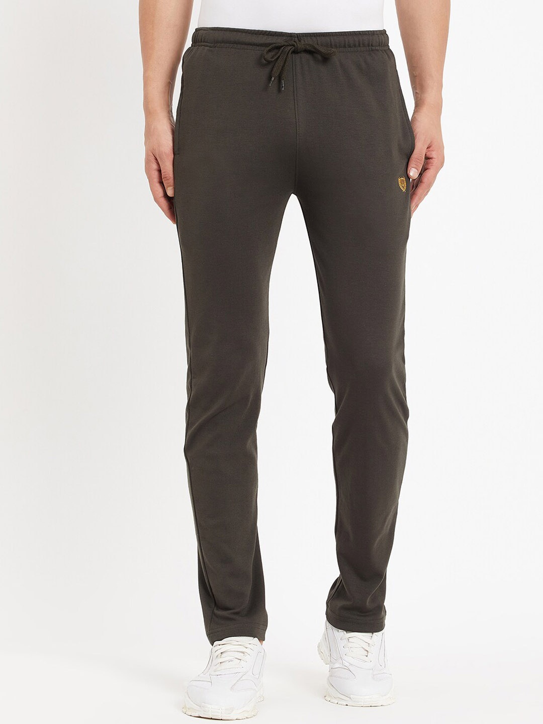 

Duke Men Cotton Mid-Rise Track Pants, Green