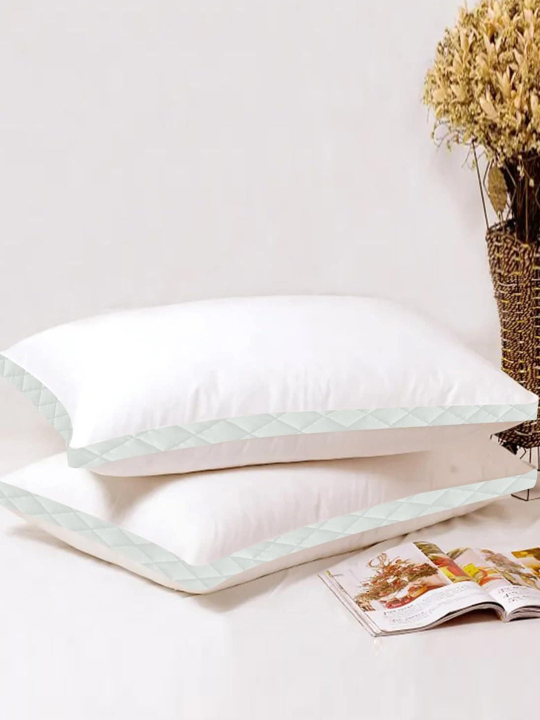 

Adbeni 2-Pcs White Breathable Sleeping Pillows