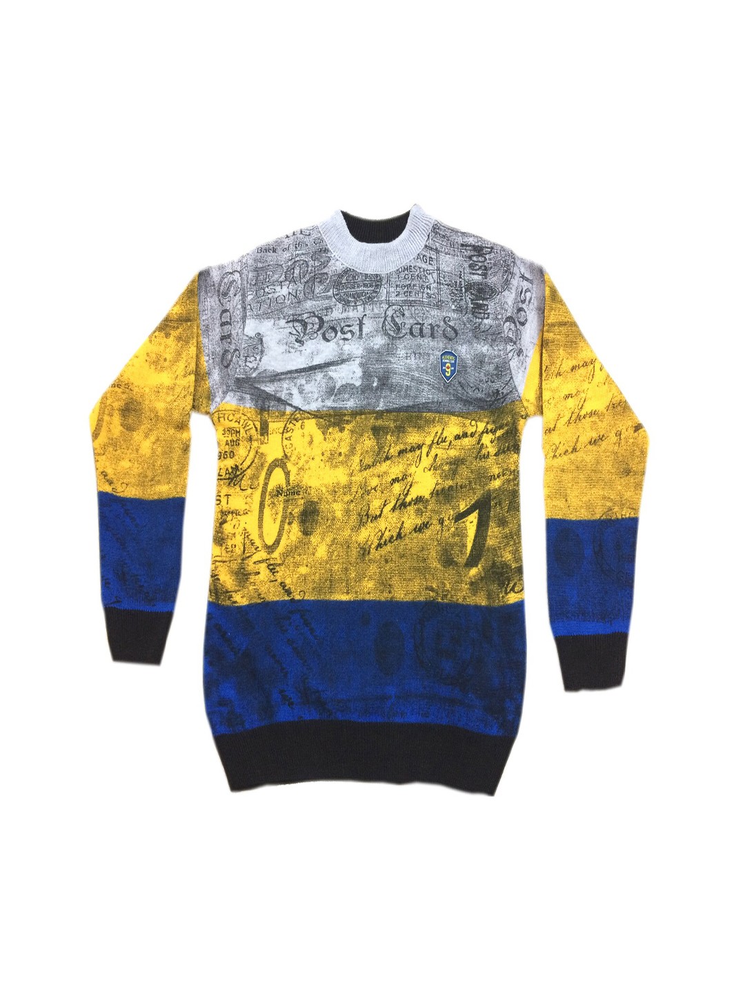 

BAESD Colourblocked Woollen Pullover, Grey