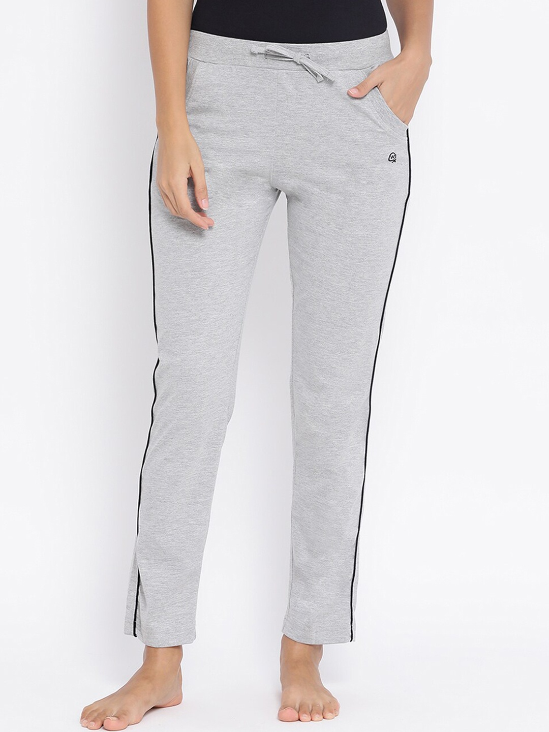 

Macrowoman W-Series Women Mid-Rise Cotton Lounge Pants, Grey