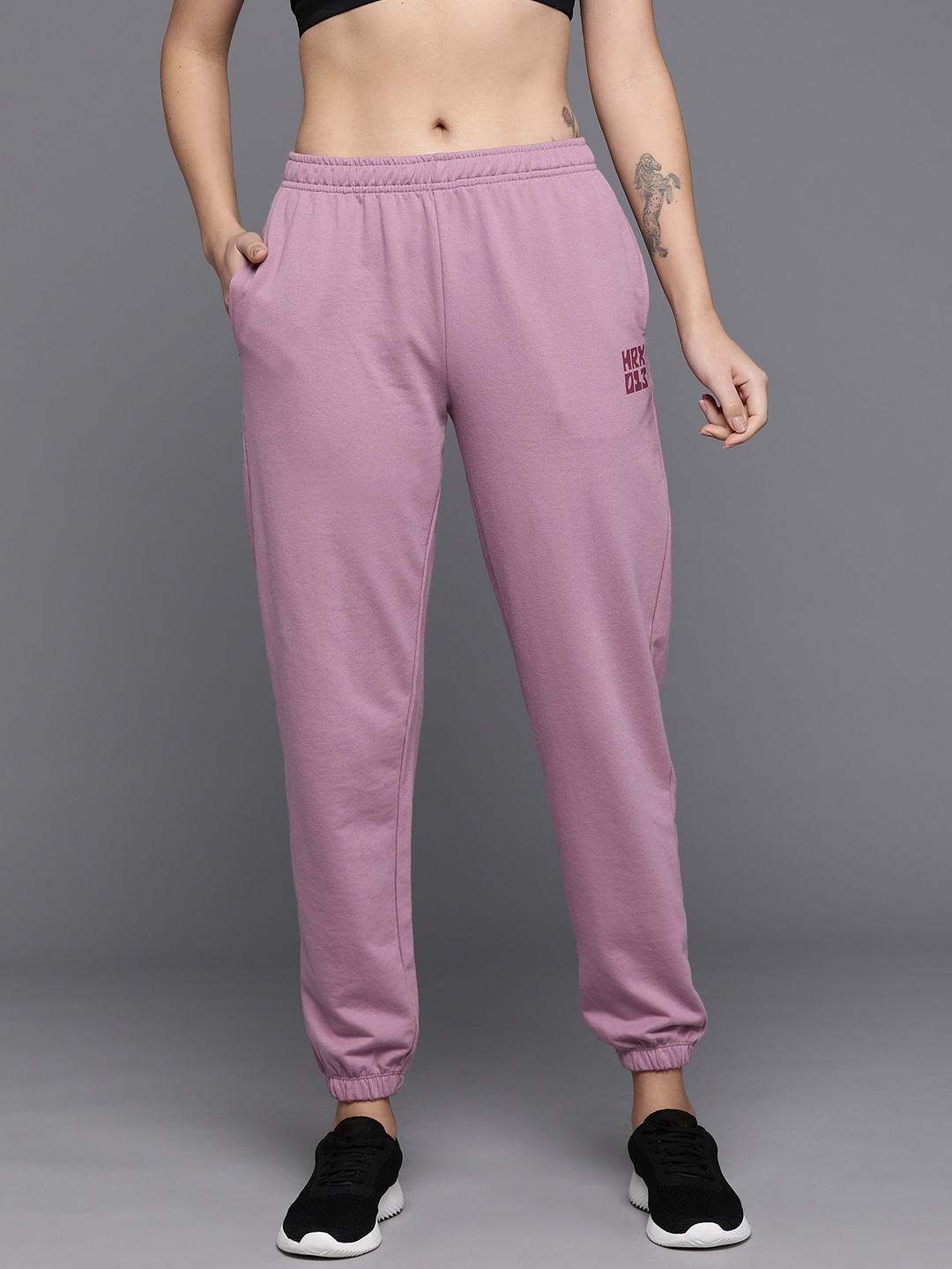 

HRX by Hrithik Roshan Women Lifestyle Joggers, Mauve