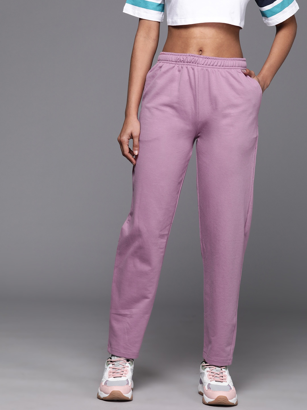 

HRX by Hrithik Roshan Women Lifestyle Track Pants, Mauve