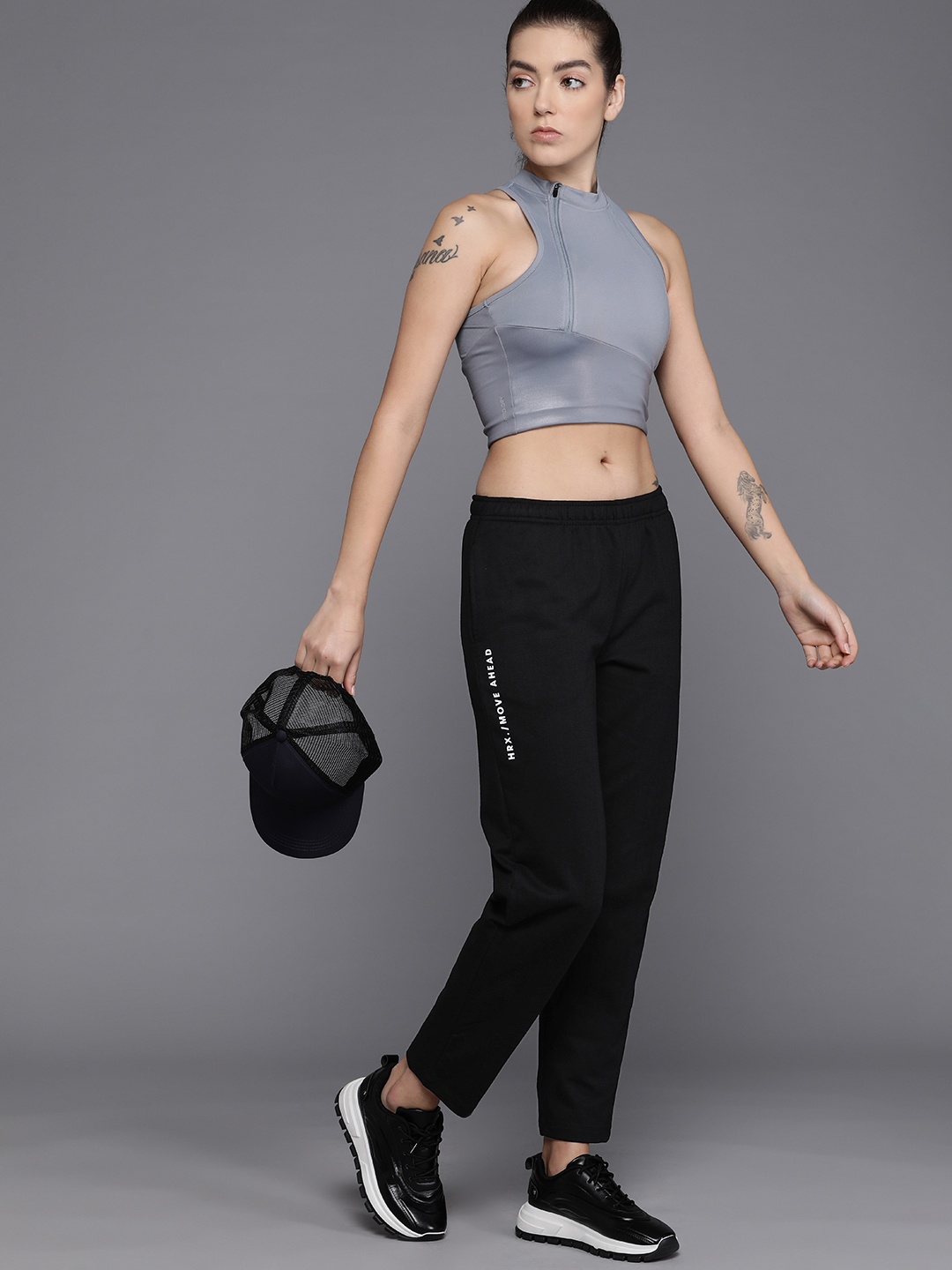 

HRX by Hrithik Roshan Women Lifestyle Track Pants, Black