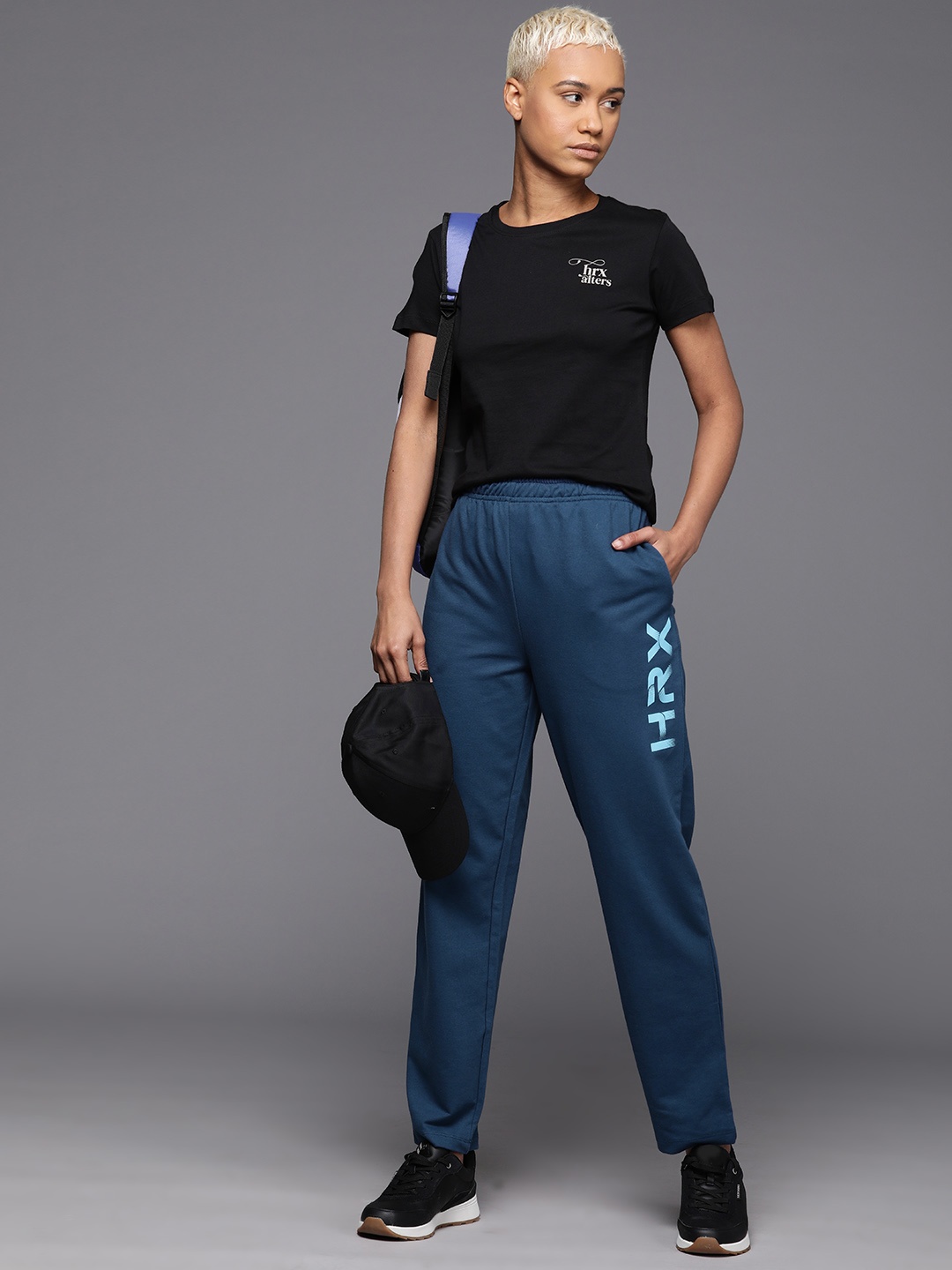 

HRX by Hrithik Roshan Women Printed Lifestyle Track Pants, Teal