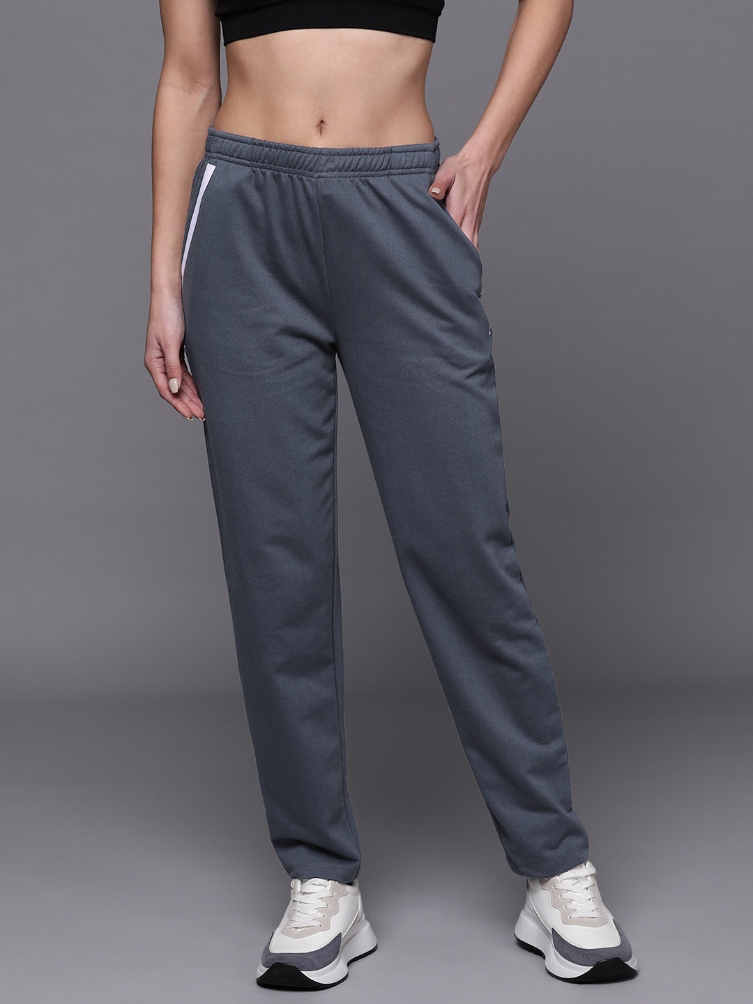 

HRX by Hrithik Roshan Women Solid Track Pants, Grey