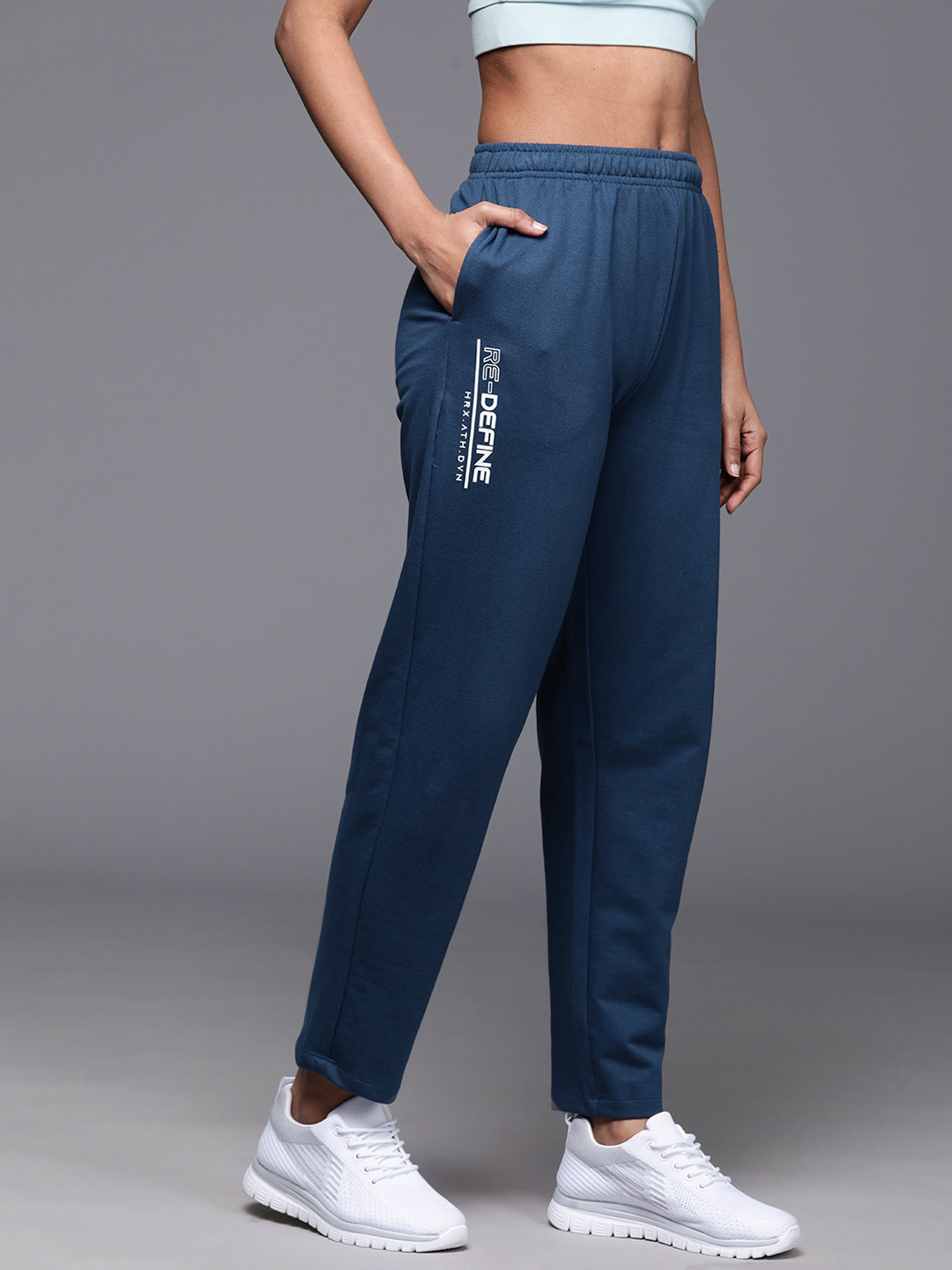 

HRX by Hrithik Roshan Women Lifestyle Joggers, Blue
