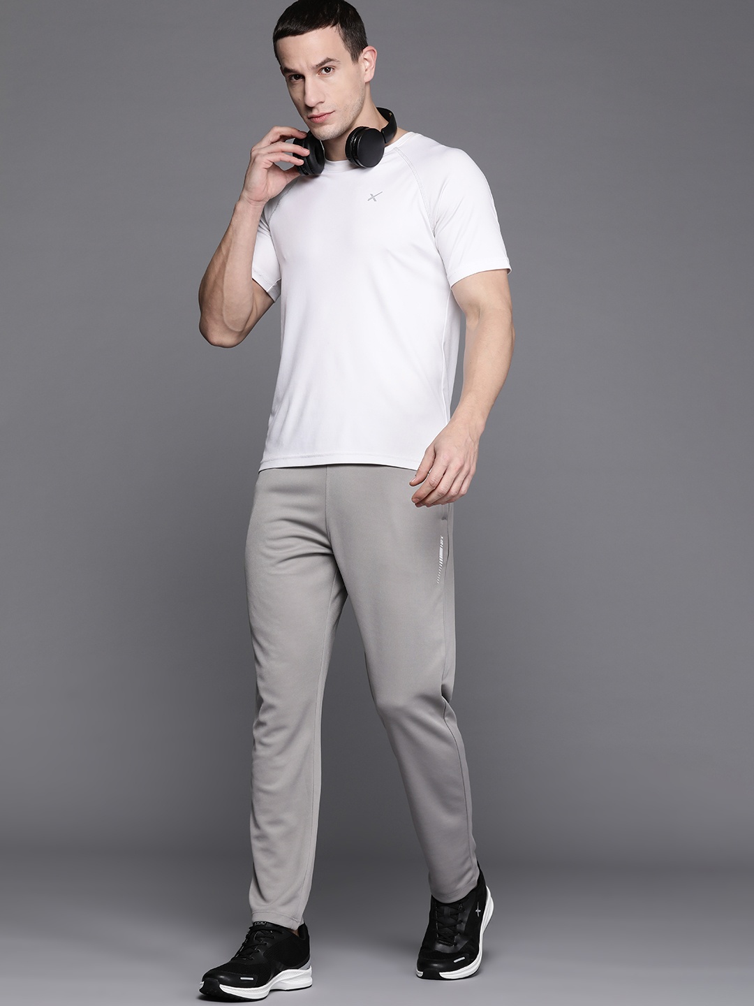 

HRX by Hrithik Roshan Men Rapid-Dry Running Track Pants, Grey