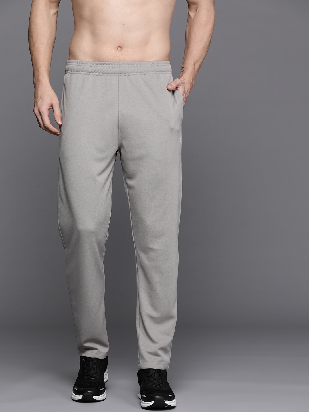

HRX by Hrithik Roshan Men Rapid-Dry Running Track Pants, Grey