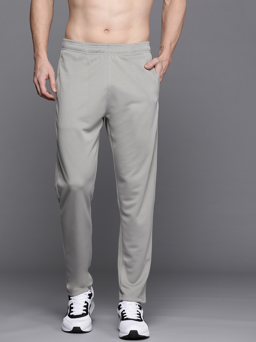 

HRX by Hrithik Roshan Men Rapid-Dry Running Track Pants, Grey