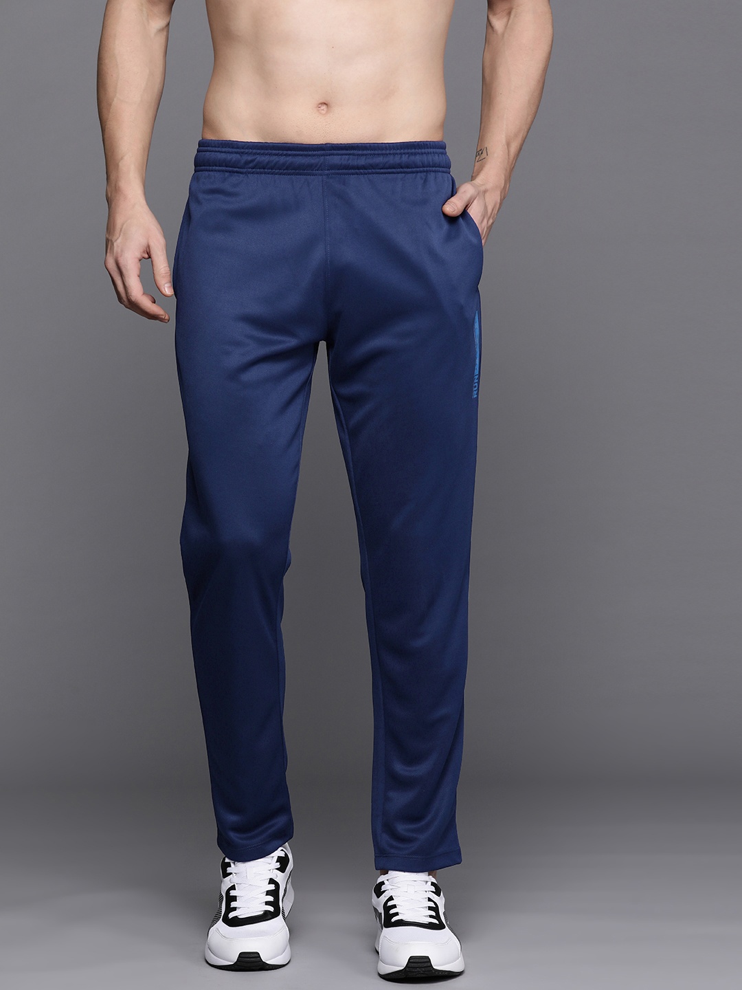 

HRX by Hrithik Roshan Men Rapid-Dry Running Track Pants, Navy blue