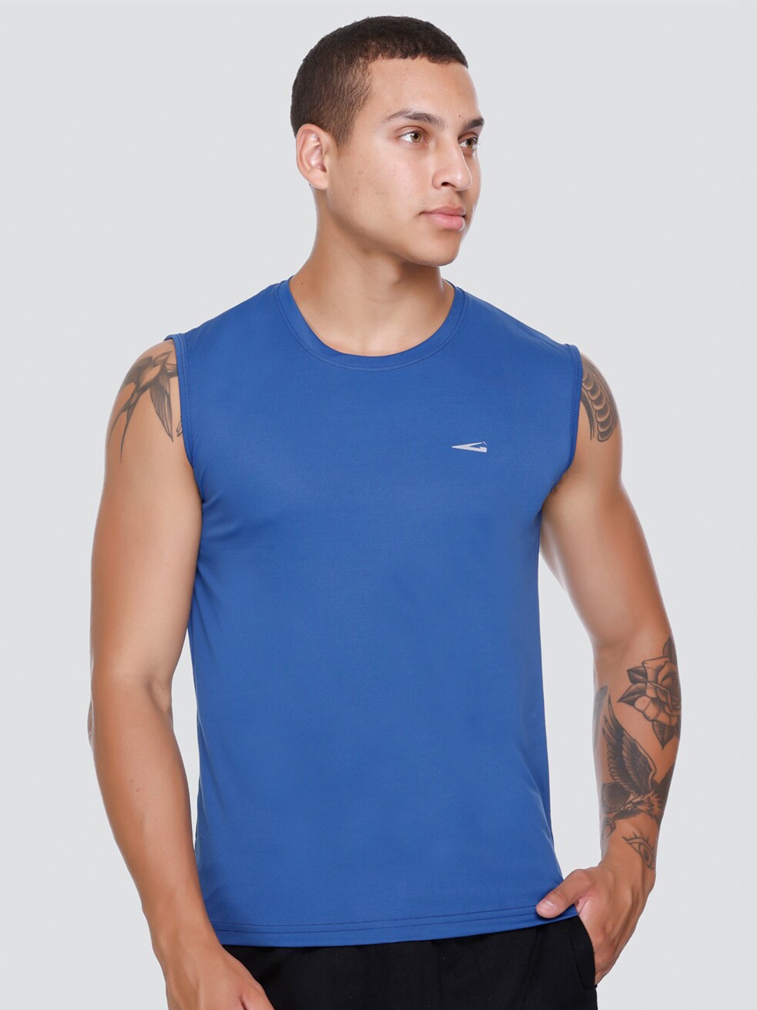 

GDX Sports Round Neck Dri-FIT Sports T-shirt, Turquoise blue