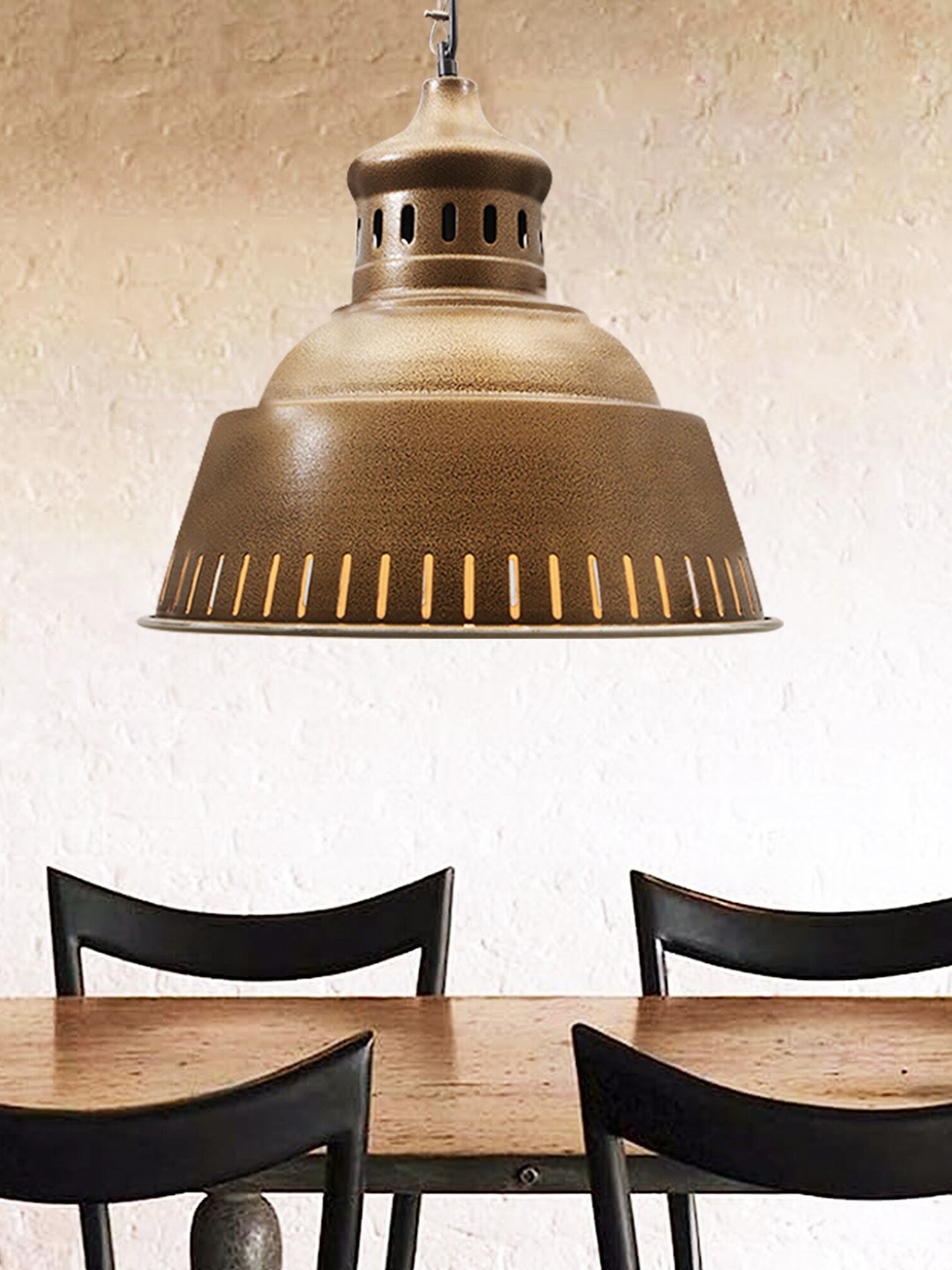 

Homesake Textured Hanging Pendant Lamp, Gold