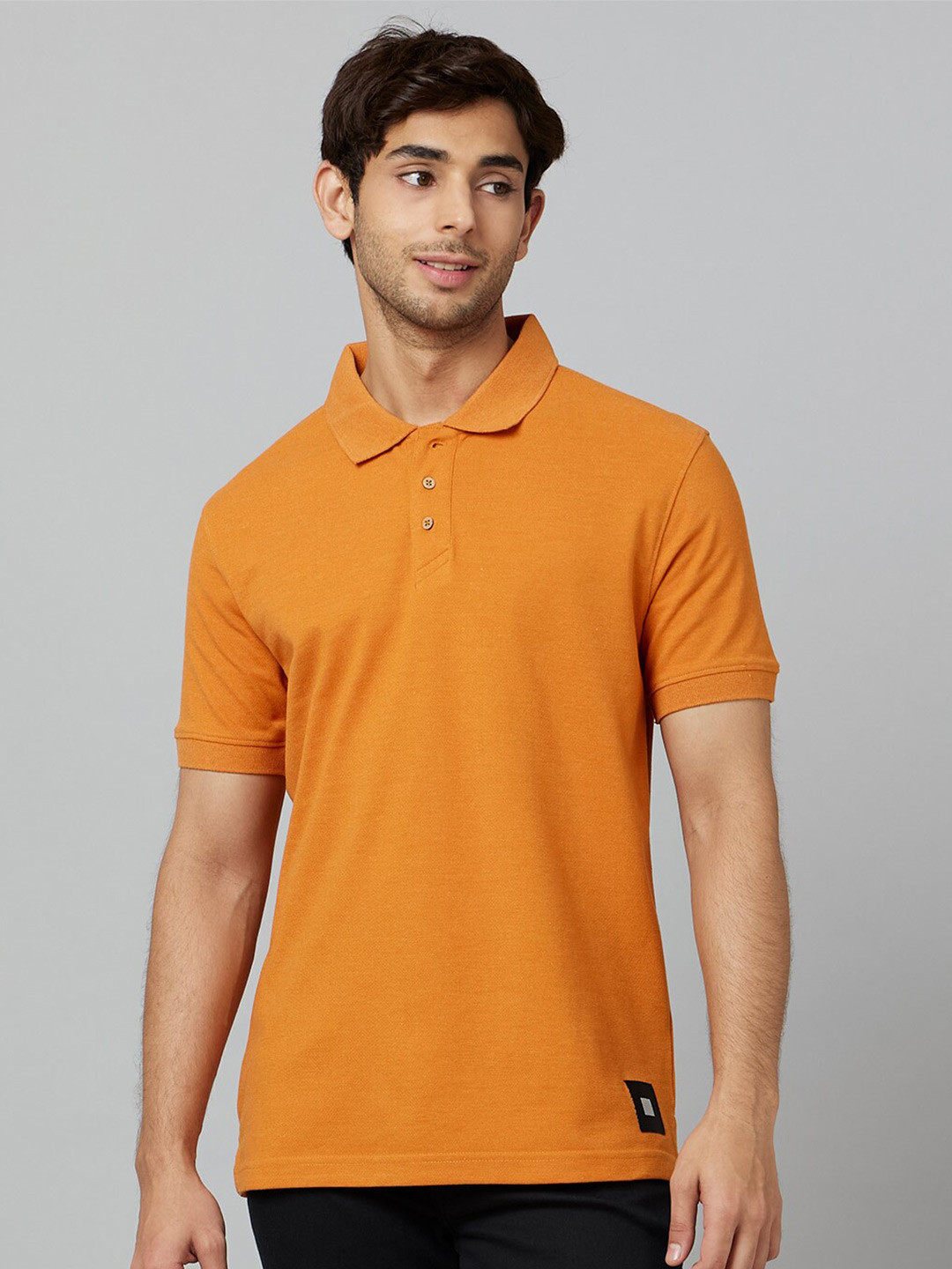 

Smugglerz Polo Collar Antimicrobial Regular Fit T-shirt, Orange