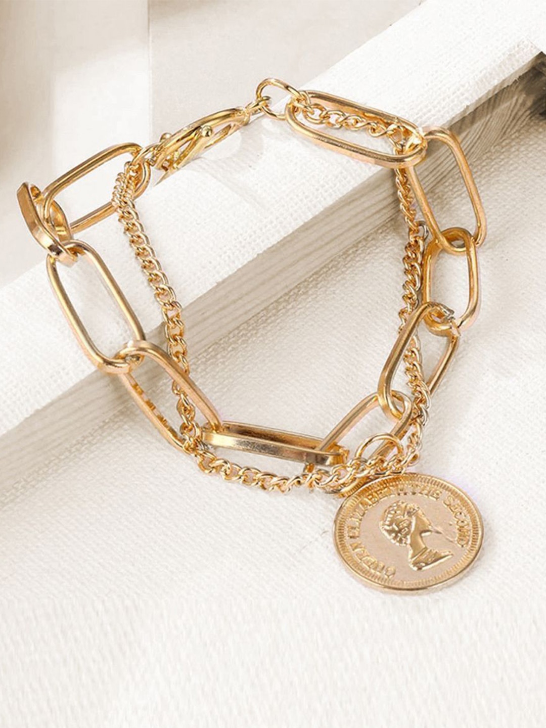 

Krelin Gold-Plated Antique Charm Bracelet