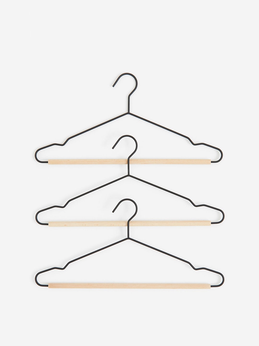 

H&M Black 3-Pack Clothes Hangers