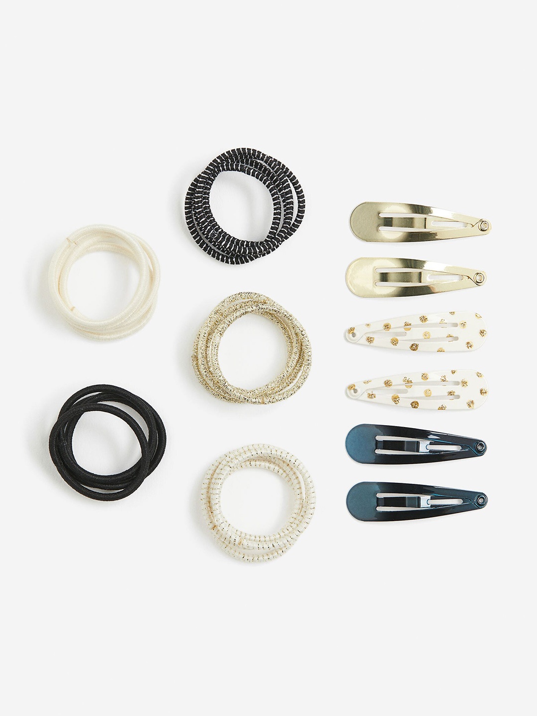 

H&M Girls Hair Elastics & Clips, Gold