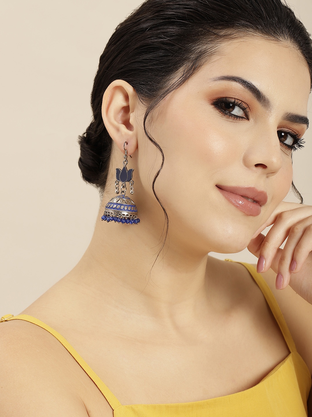 

Sangria Dome Shaped Jhumkas Earrings, Multi