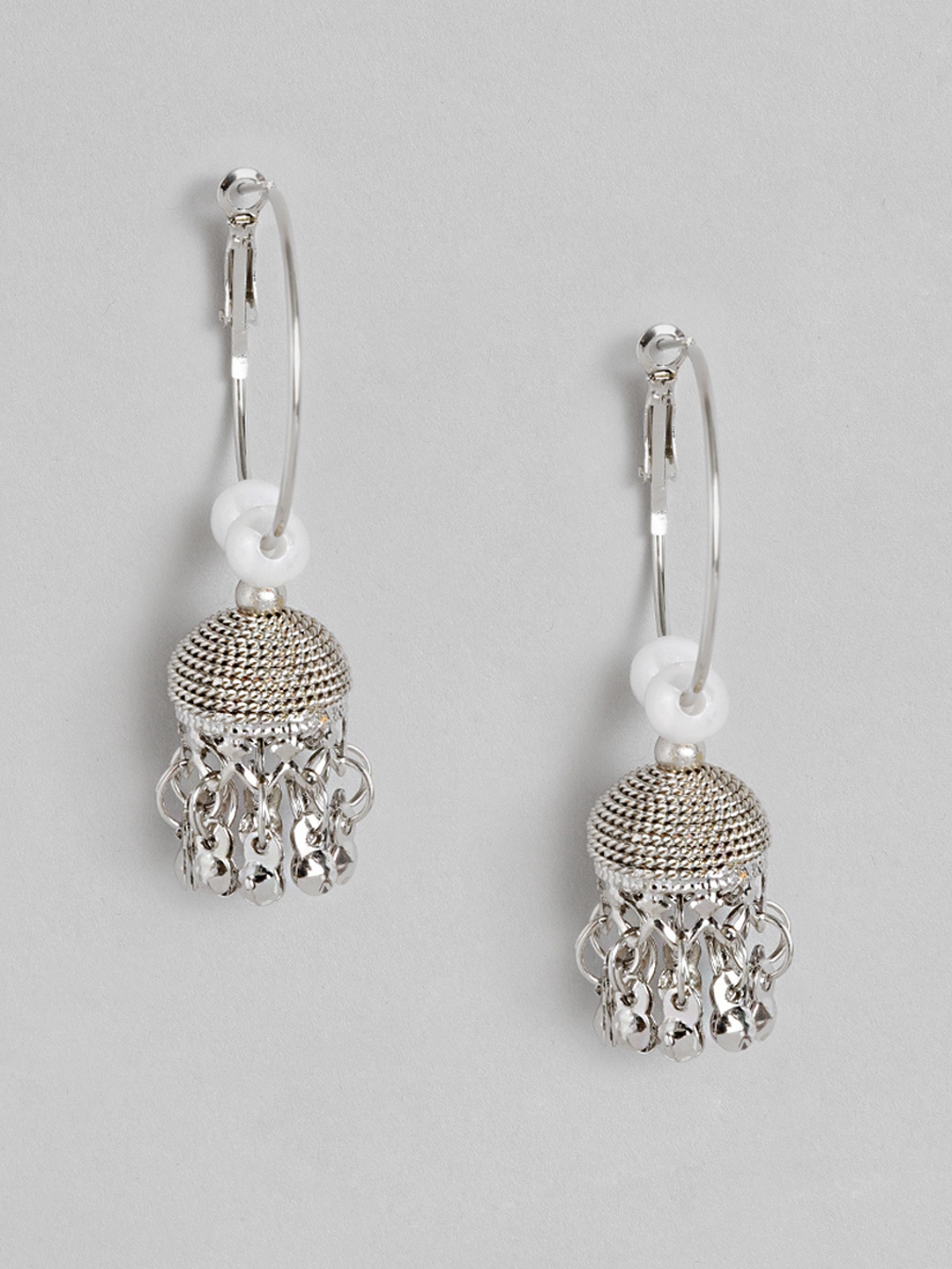 

Sangria Alloy Teardrop Shaped Jhumkas Earrings, Multi