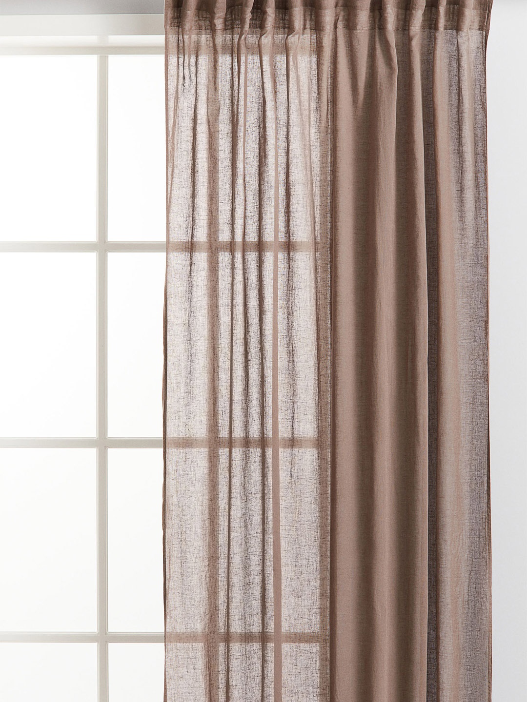 

H&M Brown 2-Pack Multiway Linen-Blend Curtains