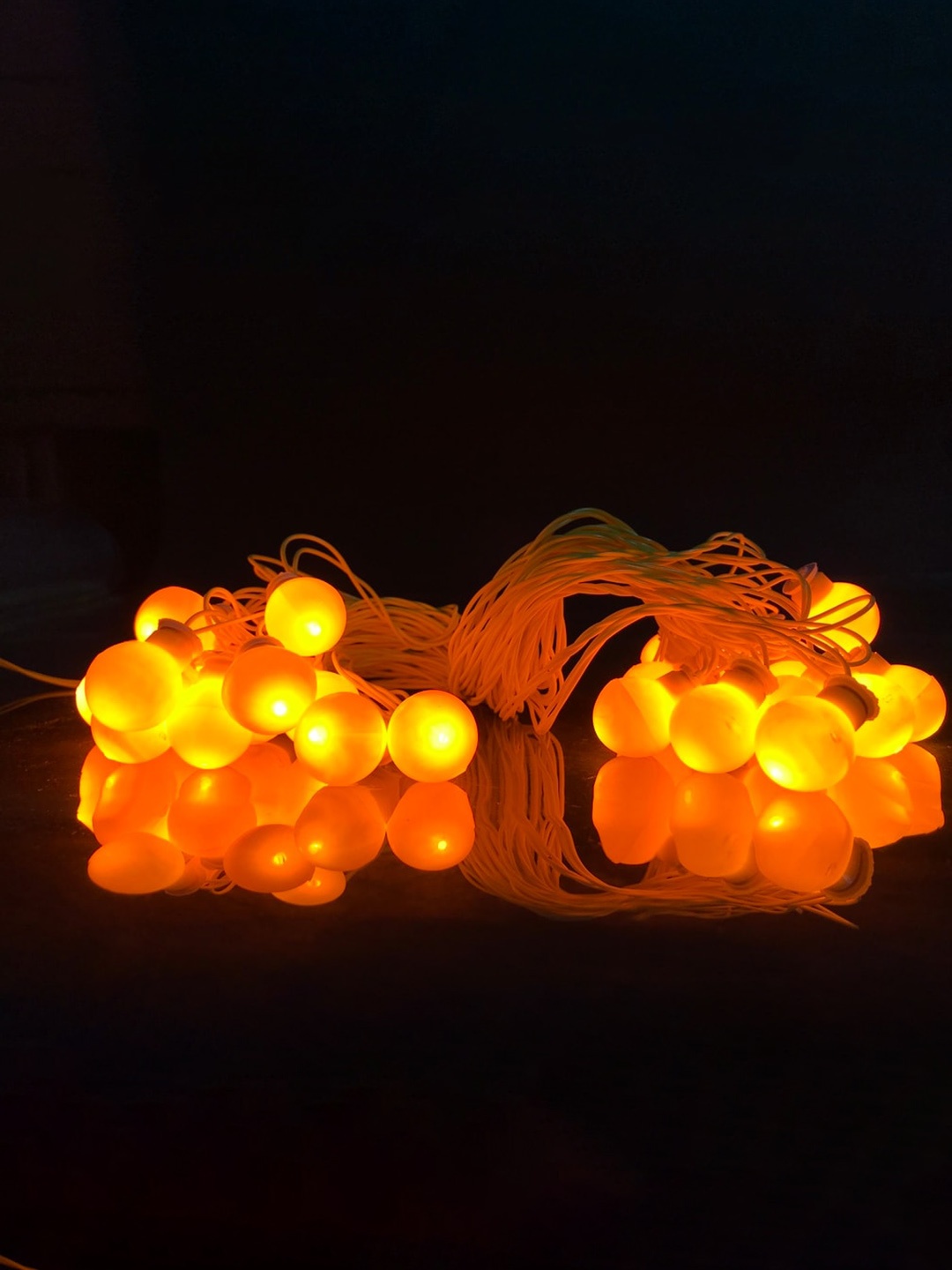 

Glimmer Lightings Yellow Old school Ball String Lights