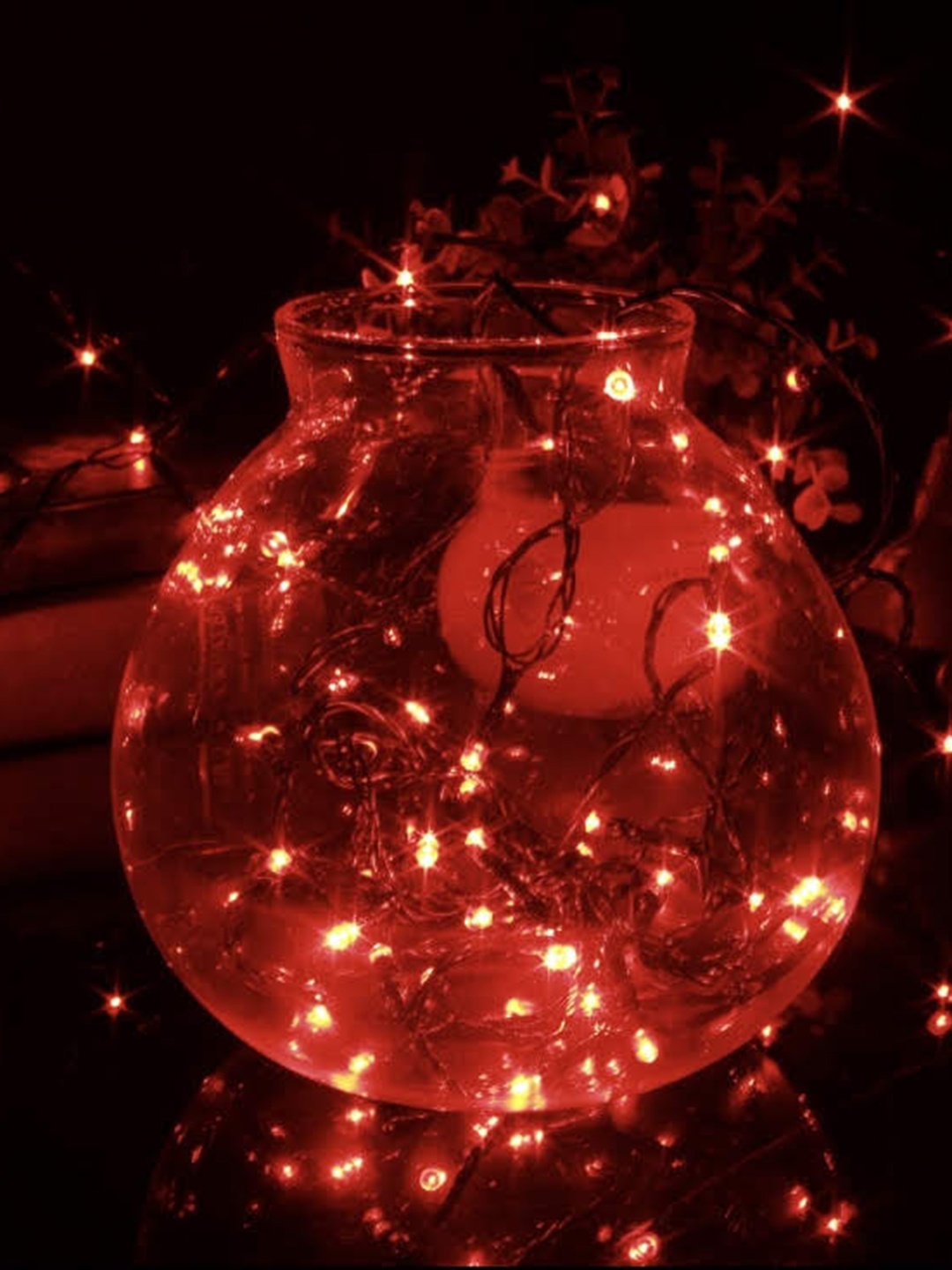 

Glimmer Lightings Red Rice Shape String Lights