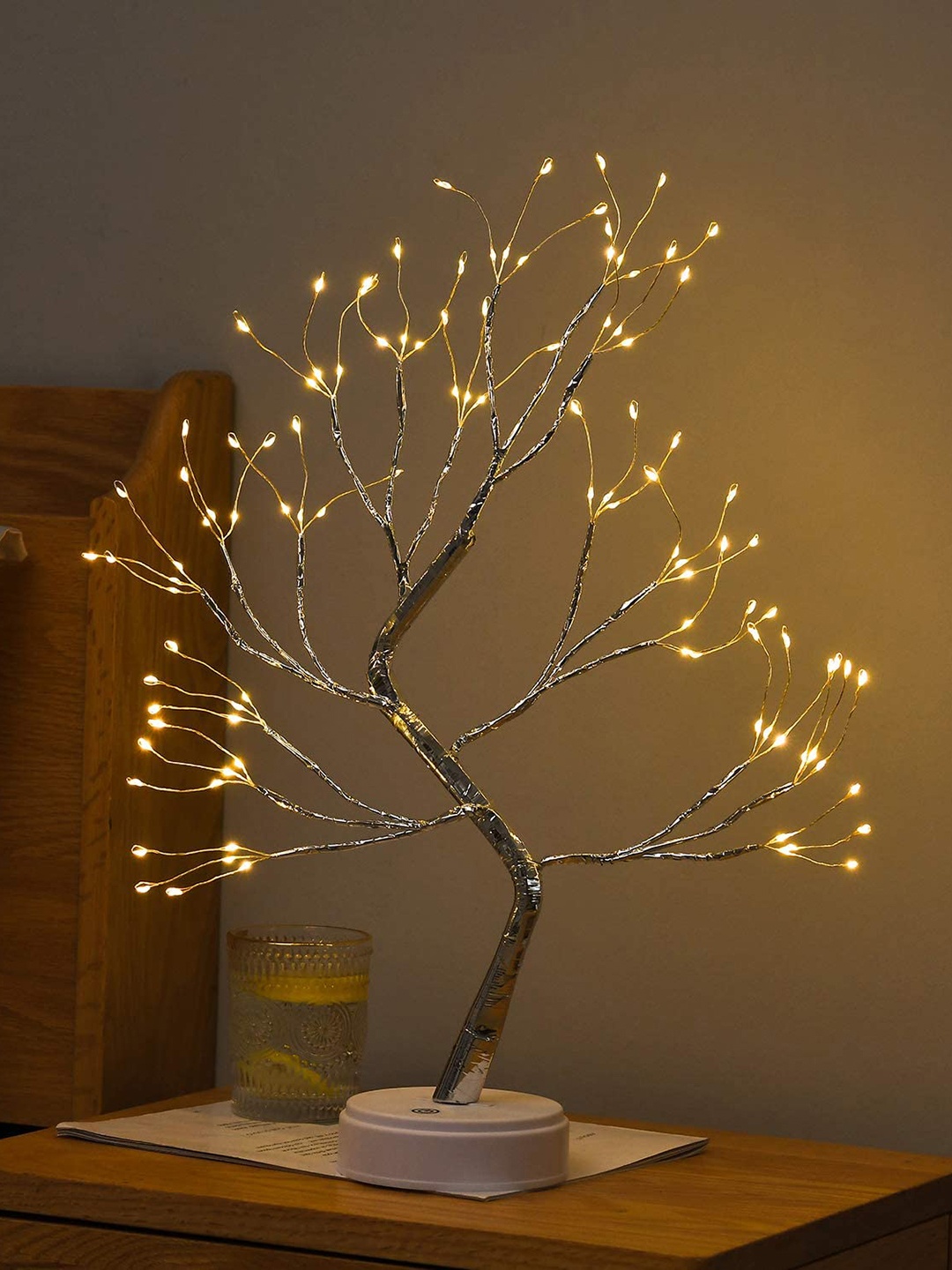

Glimmer Lightings Gold Toned Fairy Tree Lamp Lights