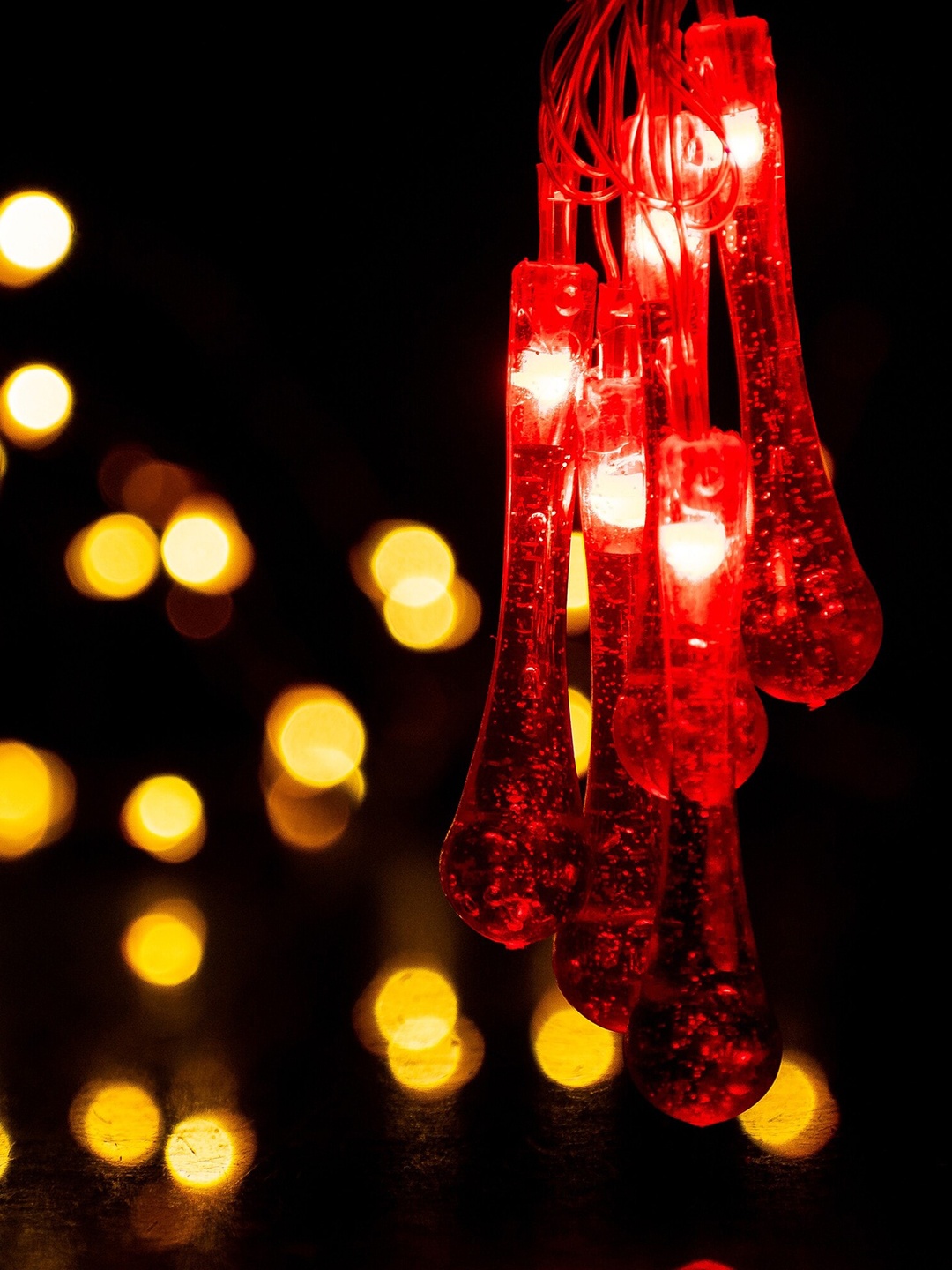 

Glimmer Lightings Red Bubble Tube String Lights