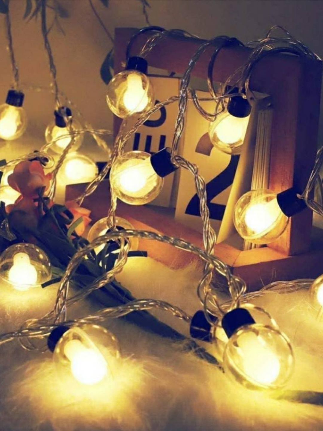 

Glimmer Lightings White Wish Ball String Lights