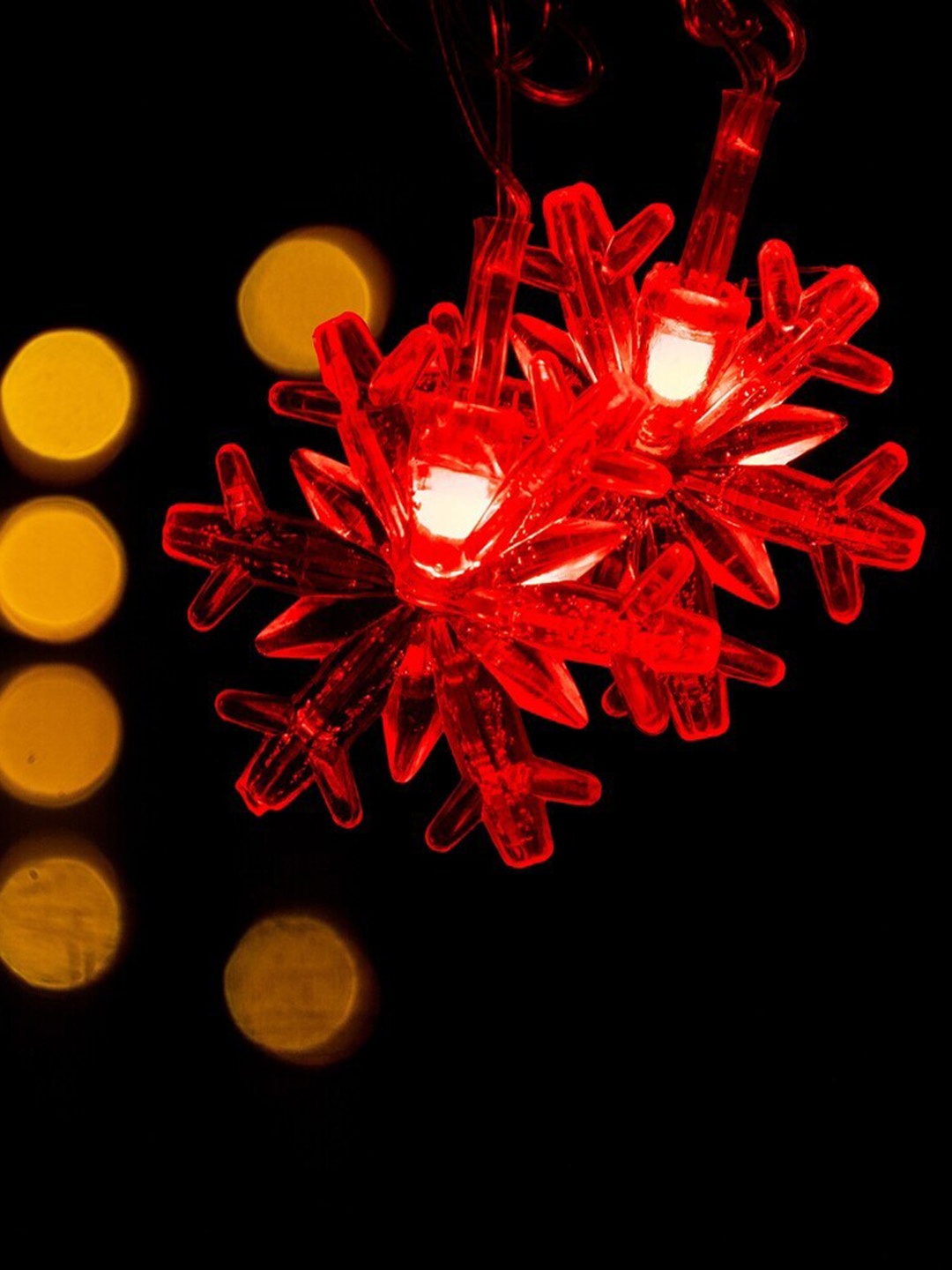 

Glimmer Lightings Red Snowflake String Lights