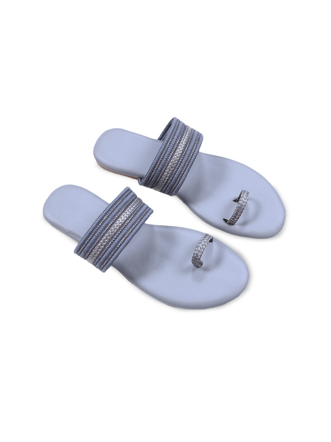 

Ravis Textured One Toe Flats, Grey