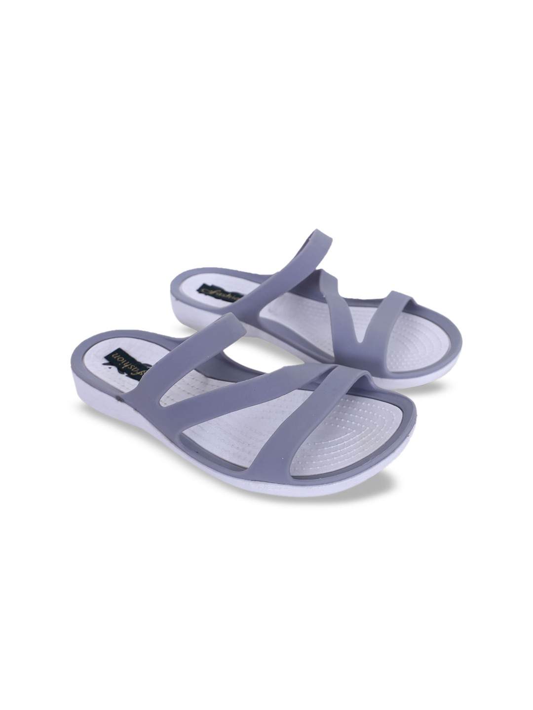 

Ravis Strappy Open Toe Flats, Grey