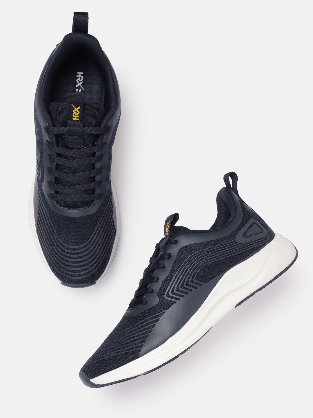 

HRX by Hrithik Roshan Men Woven Design Dynamic Running Shoes, Navy blue