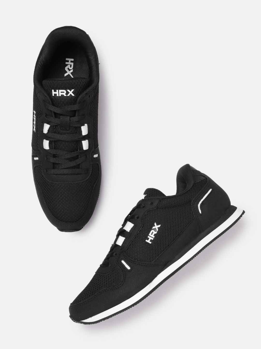 

HRX by Hrithik Roshan Men Woven Design Retro ACE Sneaker, Black