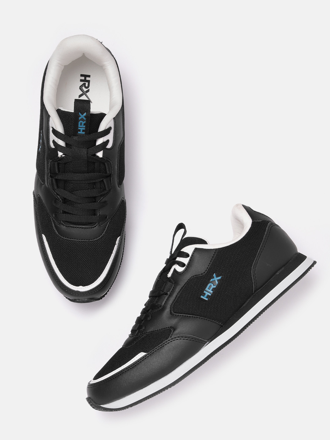 

HRX by Hrithik Roshan Men Woven Design Retro ACE Sneaker, Black
